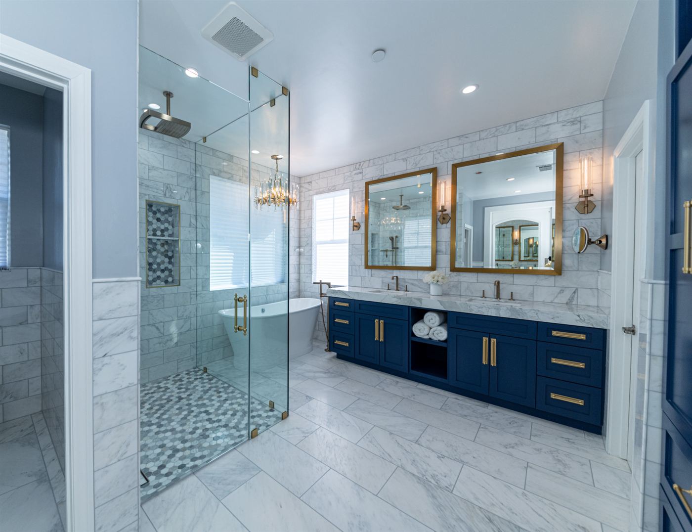 Calabasas master bathroom renovation — modern elegance with classic luxury, by ARKO Remodeling