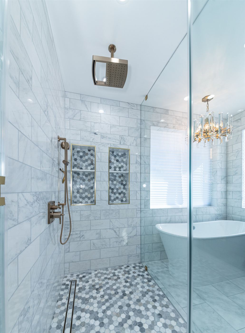 Calabasas master bathroom renovation — modern elegance with classic luxury, by ARKO Remodeling