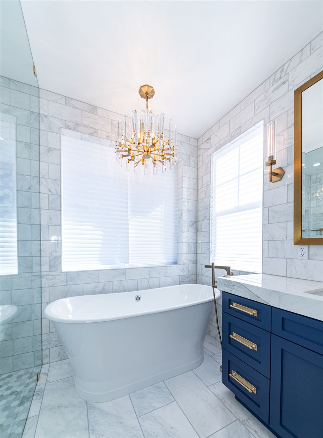 Calabasas master bathroom renovation — modern elegance with classic luxury, by ARKO Remodeling