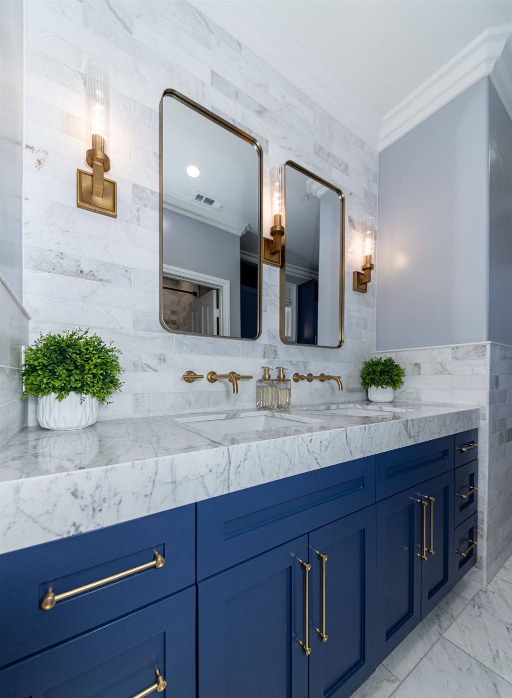 Calabasas master bathroom renovation — modern elegance with classic luxury, by ARKO Remodeling