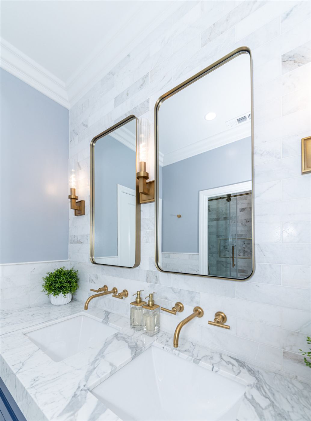 Calabasas master bathroom renovation — modern elegance with classic luxury, by ARKO Remodeling
