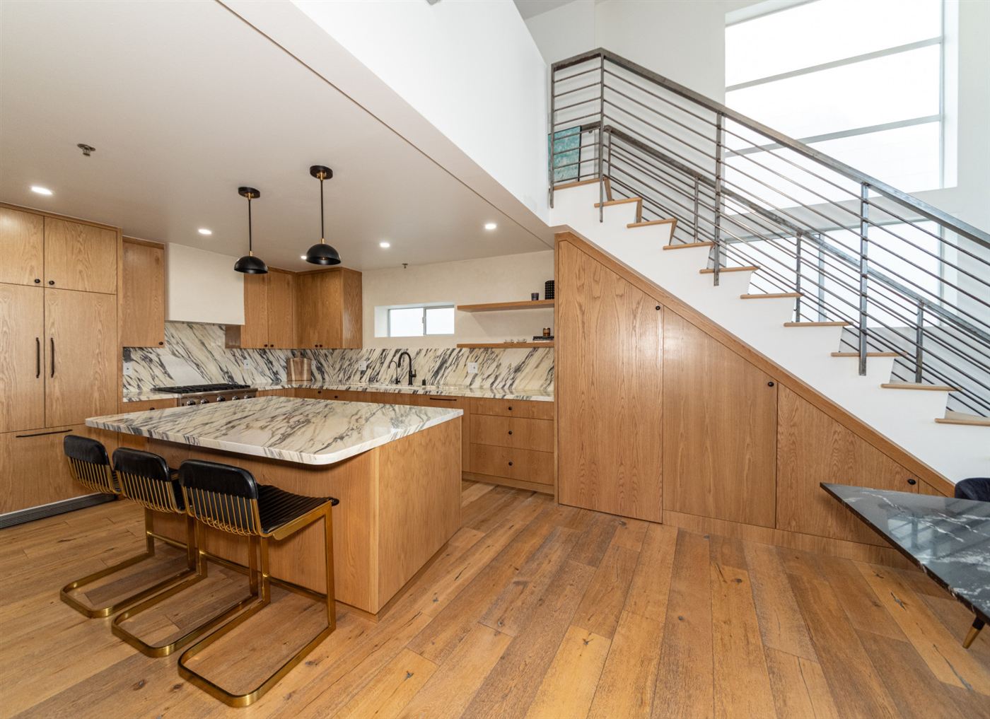 Marina del Rey kitchen remodel — warm wood cabinetry with clean modern lines, by ARKO Remodeling