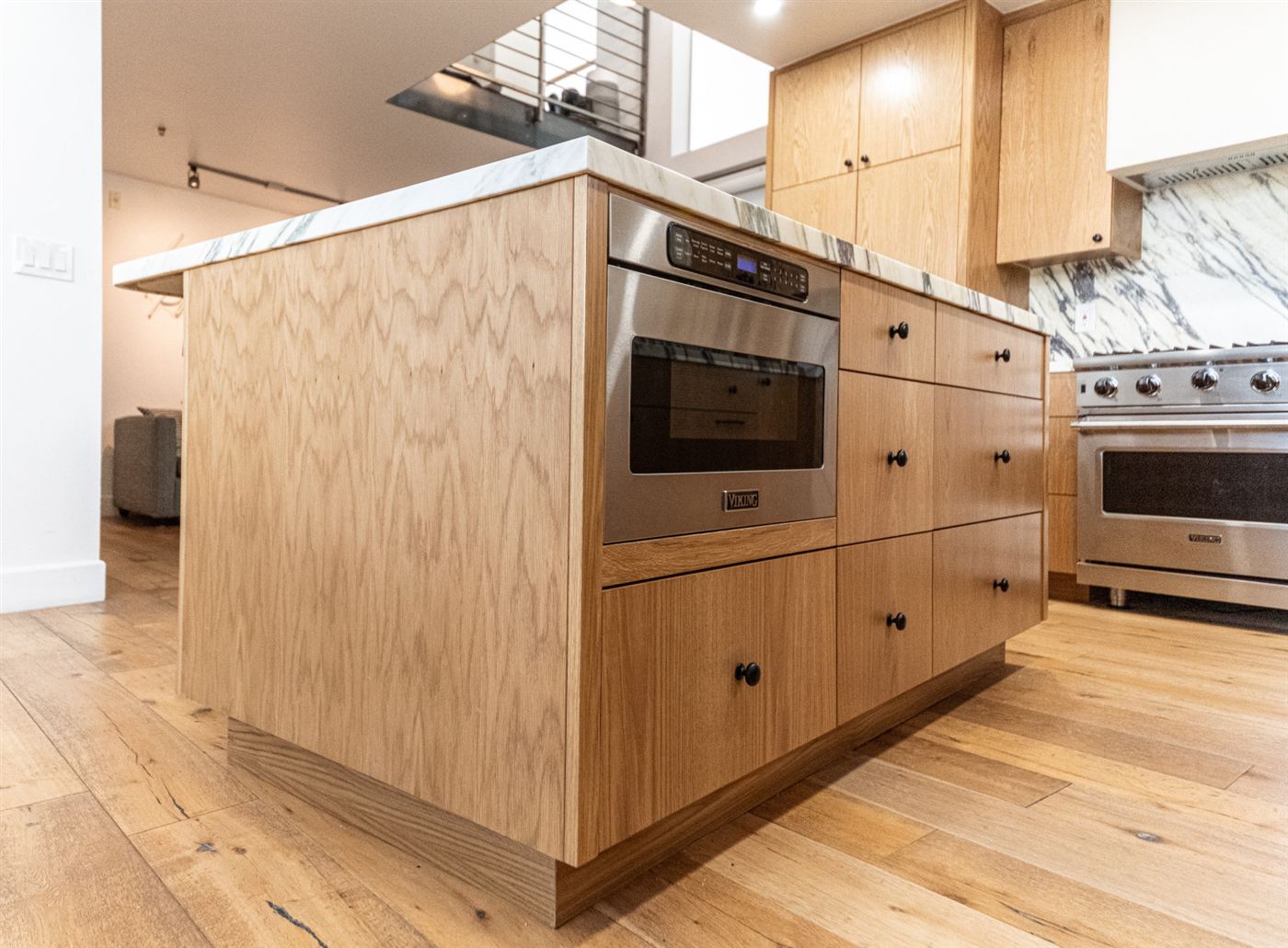 Marina del Rey kitchen remodel — warm wood cabinetry with clean modern lines, by ARKO Remodeling