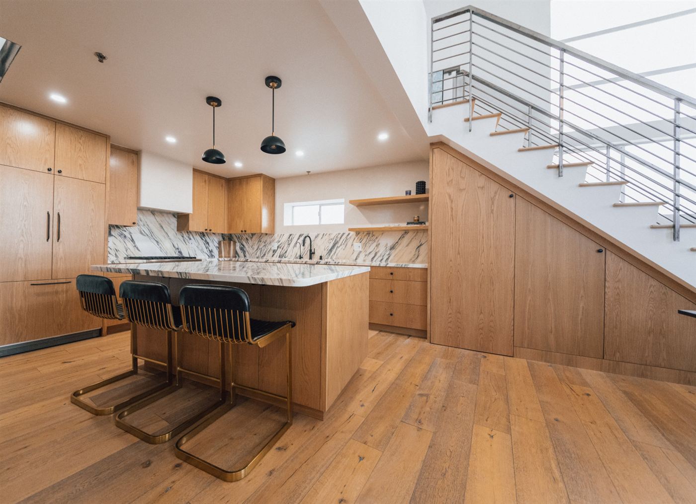 Marina del Rey kitchen remodel — warm wood cabinetry with clean modern lines, by ARKO Remodeling