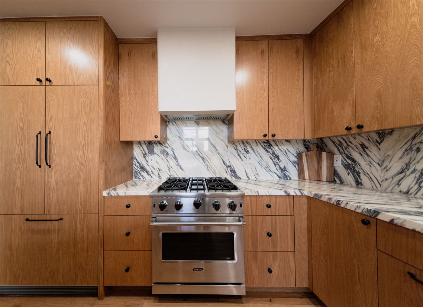 Marina del Rey kitchen remodel — warm wood cabinetry with clean modern lines, by ARKO Remodeling