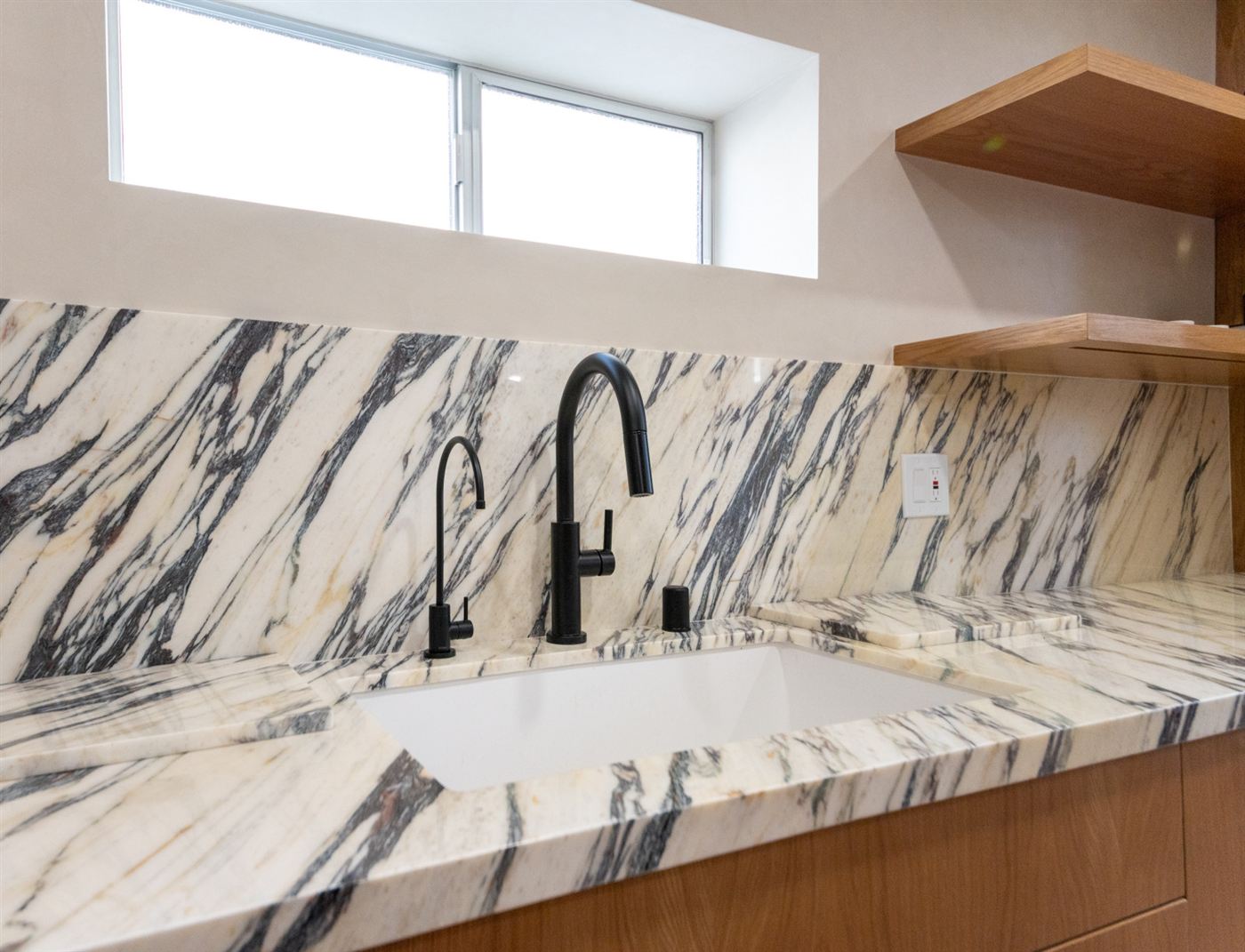 Marina del Rey kitchen remodel — warm wood cabinetry with clean modern lines, by ARKO Remodeling