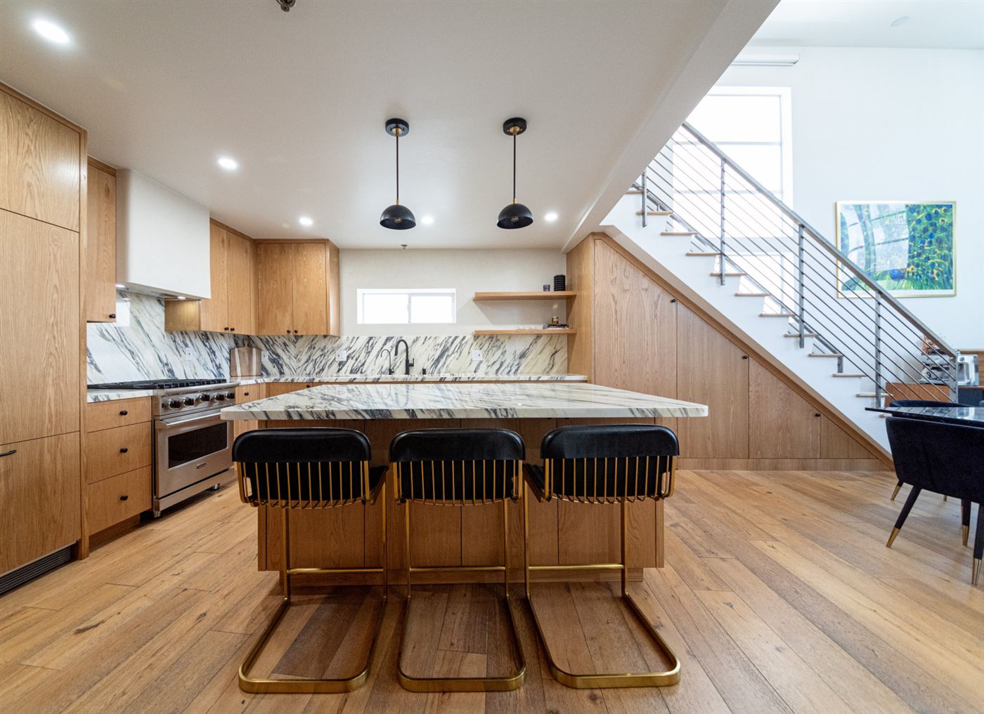 Marina del Rey kitchen remodel — warm wood cabinetry with clean modern lines, by ARKO Remodeling
