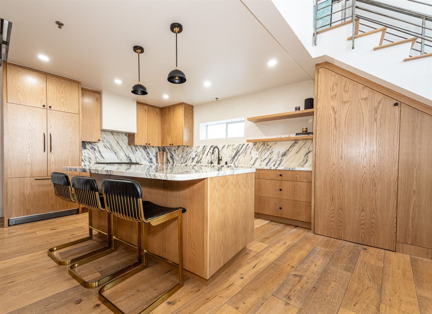 Marina del Rey kitchen remodel — warm wood cabinetry with clean modern lines, by ARKO Remodeling