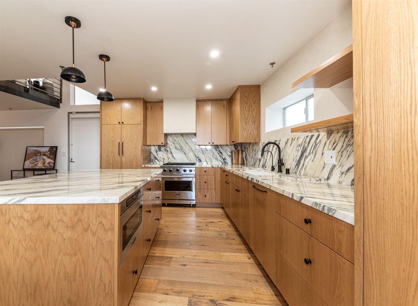 Marina del Rey kitchen remodel — warm wood cabinetry with clean modern lines, by ARKO Remodeling
